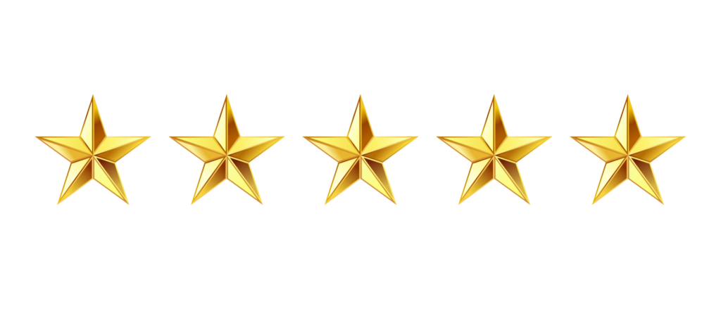 five stars rating icon png